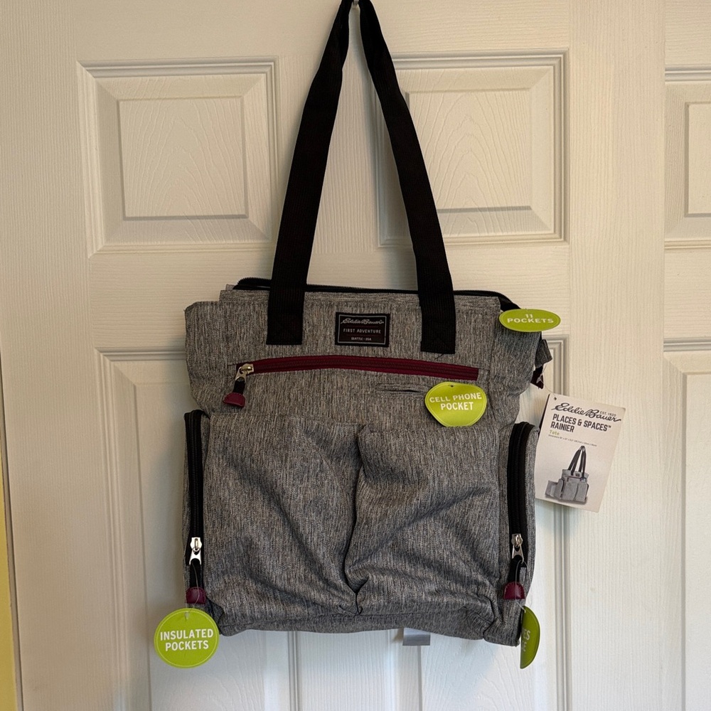 Eddie Bauer First Adventure Diaper Bag with 11 pockets